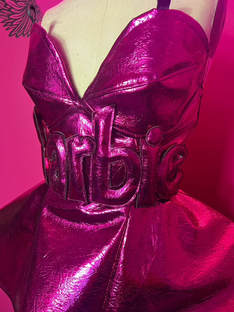 Metallic Barbie Corset Dress RITZYGLITZYSPIDER Metallic Barbie Corset Dress RITZYGLITZYSPIDER