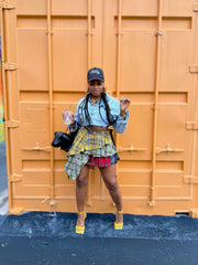 Plaid Layered Skirt